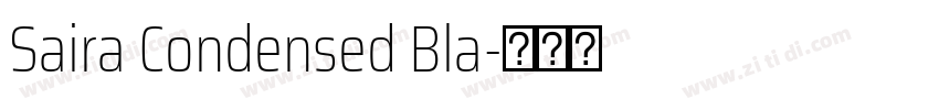 Saira Condensed Bla字体转换